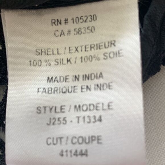 Joie 100% silk black boho casual swing lace, eyelet embroidered, size M - Picture 11 of 16